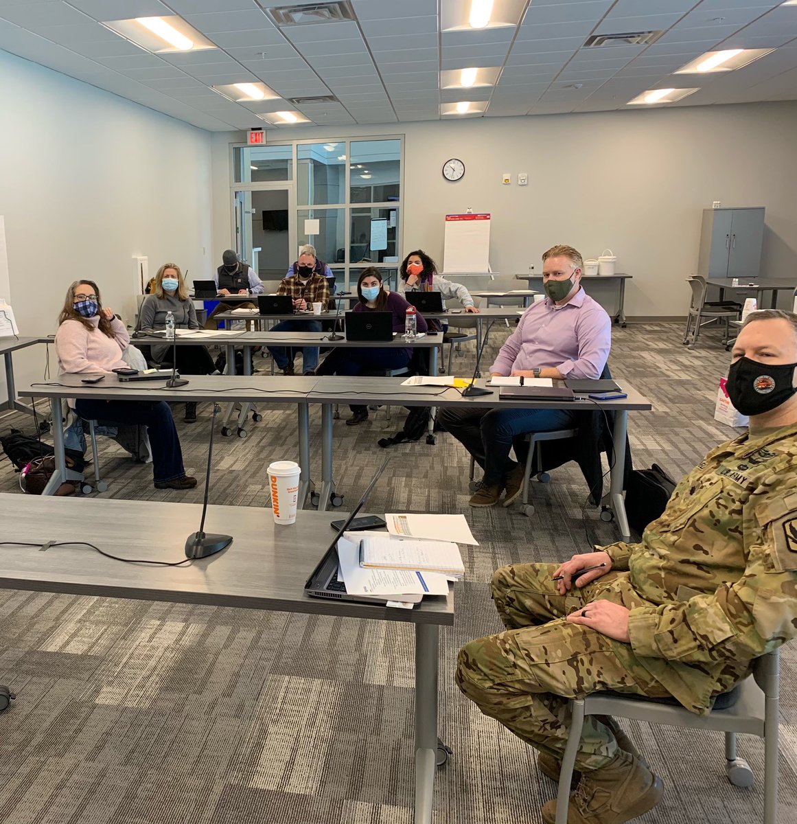 On a video call with the vaccine team about what we’re doing this weekend and into the week to quickly get shots in arms. Thank you to these dedicated public servants.