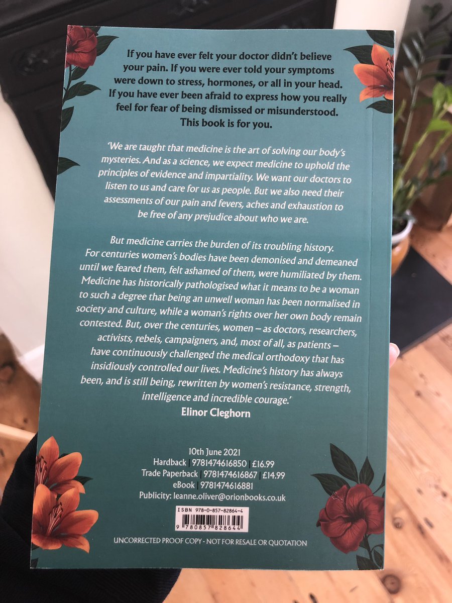 EmF1nn's tweet photo. This drop dead gorgeous proof has just landed on my doormat and made my day. UNWELL WOMEN is coming in June and tells the captivating, maddening history of the relationship between women and medicine. It will be a game-changer and @elinorcleghorn I am so proud! https://t.co/TuqQogBpcs