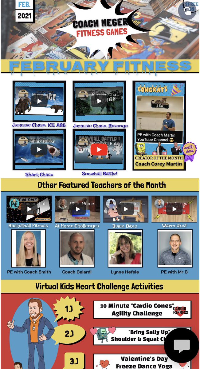 Coach Meger (@coachmeger) on Twitter photo 🏋️February Fitness Newsletter!🕺Congrats to <a href="/CoreyMartinPE/">Coach Corey Martin</a> on Creator of the Month! 🥳 Check it out here—> coachmeger.com/monthly-newsle… 🔗for more awesome PE resources from <a href="/kellidsmith/">PEwithCoachSmith</a> <a href="/LynnHefele/">HPE with Hef</a> <a href="/CoachGelardi/">Coach Gelardi</a> <a href="/PEbyMrG/">Tyler Gates</a> Don’t forget to follow their channels to support free content! 🏋️February Fitness Newsletter!🕺Congrats to <a href="/CoreyMartinPE/">Coach Corey Martin</a> on Creator of the Month! 🥳 Check it out here—> coachmeger.com/monthly-newsle… 🔗for more awesome PE resources from <a href="/kellidsmith/">PEwithCoachSmith</a> <a href="/LynnHefele/">HPE with Hef</a> <a href="/CoachGelardi/">Coach Gelardi</a> <a href="/PEbyMrG/">Tyler Gates</a> Don’t forget to follow their channels to support free content!