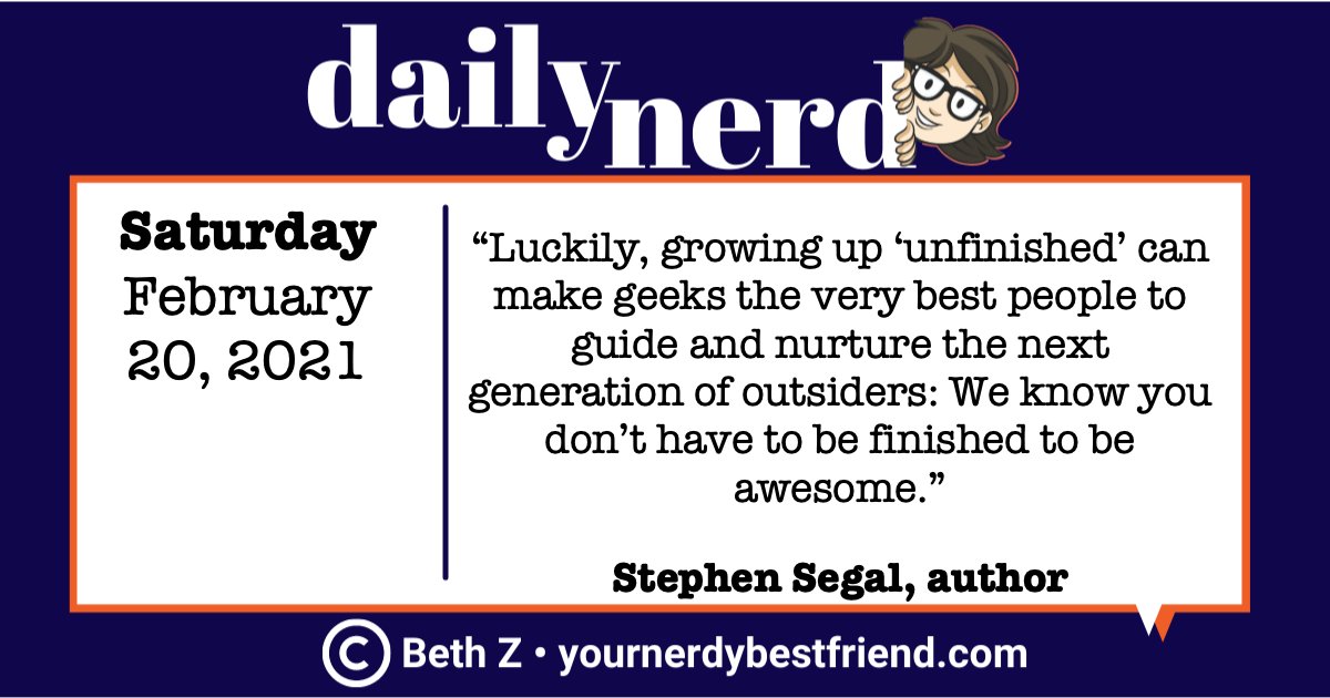 NerdyBFF's tweet photo. #NerdQuote for today. #dailynerd #yournerdybestfriend https://t.co/C63Z79kHIt