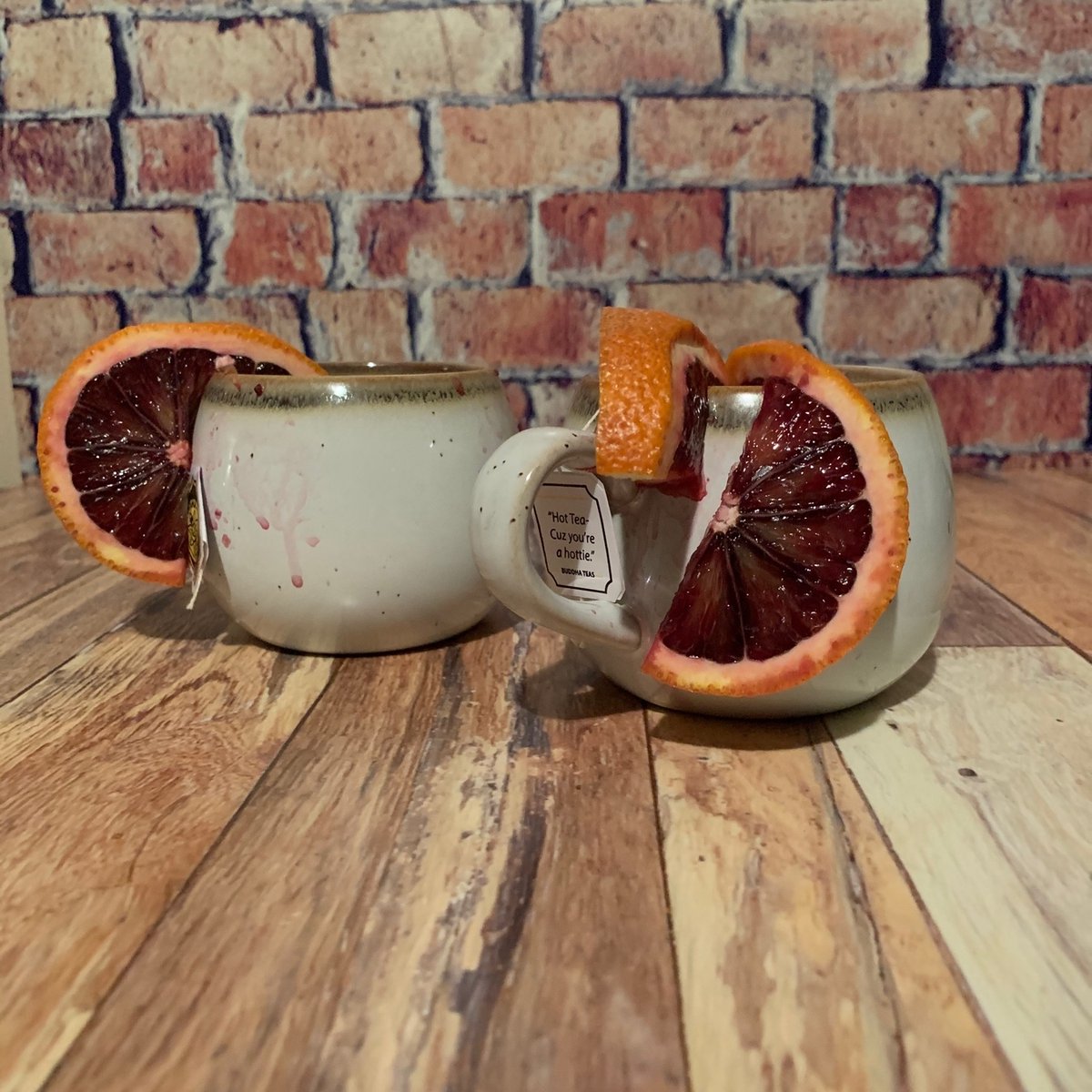 Baby It's Cold outside. Warm you bones with⁠
⁠
The Tea of the Week⁠
⁠
Blood Orange Ginger Turmeric⁠
We used ⁠
Fresh squeezed Blood Orange⁠
Agave syrup ⁠
Buddha Tea Ginger &amp; Turmeric Tea