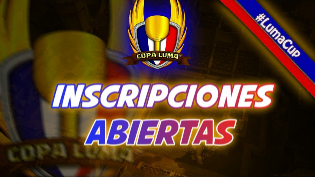 Muy buenas
Les vengo abriendo inscripciones para la LIGA LUMA Por Puntos la cual estará de la mano con LUMA CUP.

Los requisitos son los siguientes:

- Dar ♥️ y 🔄
- Seguir a <a href="/cup_luma/">LumaCup🏆🇲🇽</a> y <a href="/eStarsGaming/">eStars Gaming</a> 
- Mencionar 3 equipos 
- Conseguir 7 rts

Pruebas al MD