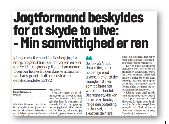 MortenDDHansen's tweet photo. Hey, #dkpol: Hvornår får vi et faunapoliti?

"Der er skudt en del flere [end 10 ulve]. Det fører man statistik over i jagtkredse", oplyser jagtformanden. "Der faldt først ro på flokkene [af hjortevildt], da man fik skudt de tre ulve, som skræmte dyrene."

https://t.co/o3Bn0CW4hm https://t.co/YwXt7lOFhZ