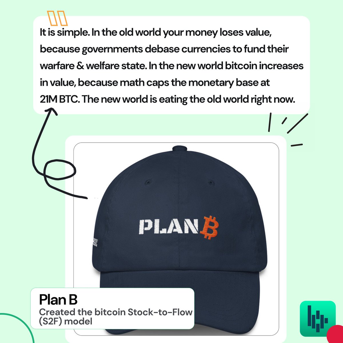 bitperse's tweet photo. "It is simple. In the old world your money loses value, because governments debase currencies to fund their warfare & welfare state. In the new world #bitcoin increases in value..." - @100trillionUSD
#Bitcoin #Bitperse #BTC #Crypto #Cryptocurrency #mission2021 https://t.co/3UIngmNxJl