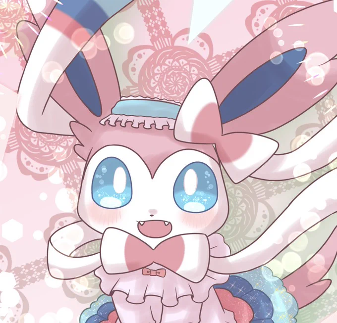 #ニンフィアの日 
おめかしニンフィア?✨ 