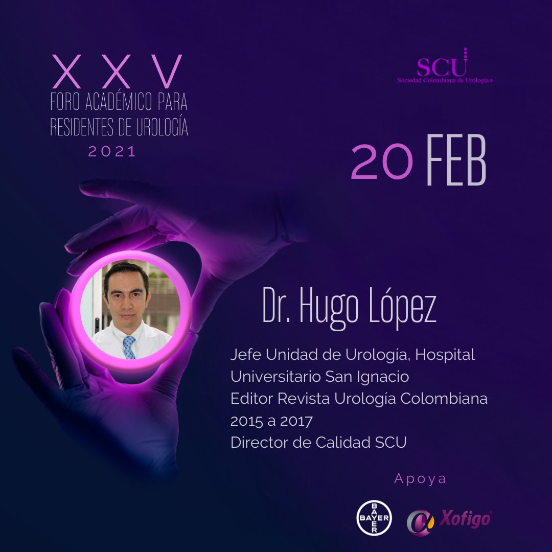 SCUColombia's tweet photo. #FARU21 #SCU21 #UrologyTeam #ResidentSCU @AmerUrological

Dr. Hugo López Ramos @HugoLopezRamos
Evaluación de Calidad #SCUvota https://t.co/G35KShI4l7