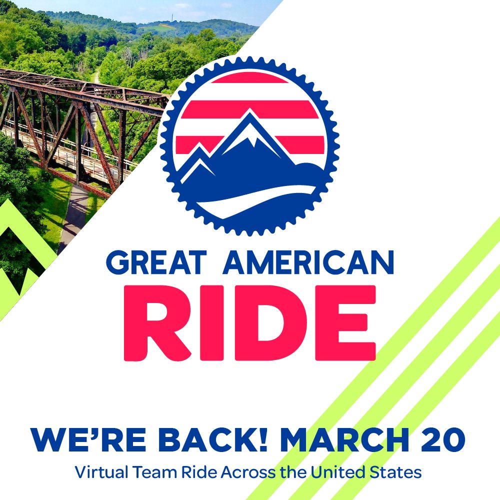 railstotrails's tweet photo. It's back: The Great American Ride—the virtual team ride that takes you across the 3,700-mile route of the Great American Rail-Trail (#GRTAmerican)!

Learn more from our pals at @SportsBackers + register for the #GARide ➡️ https://t.co/SAkMpfTdnm. https://t.co/5fgRzdOYIh