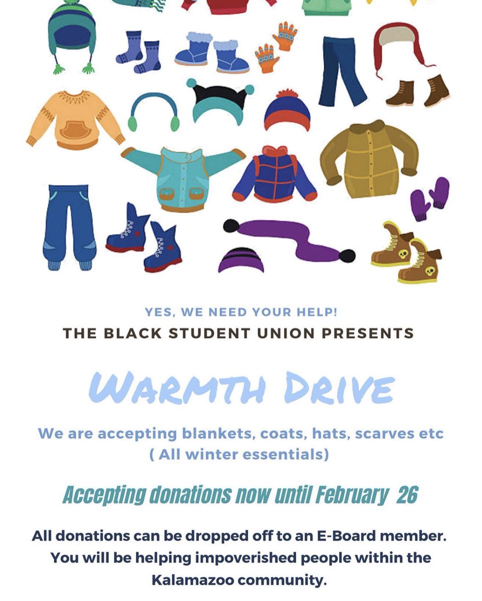 We are still collecting donations! Contact BSU or an E-Board member for more details.