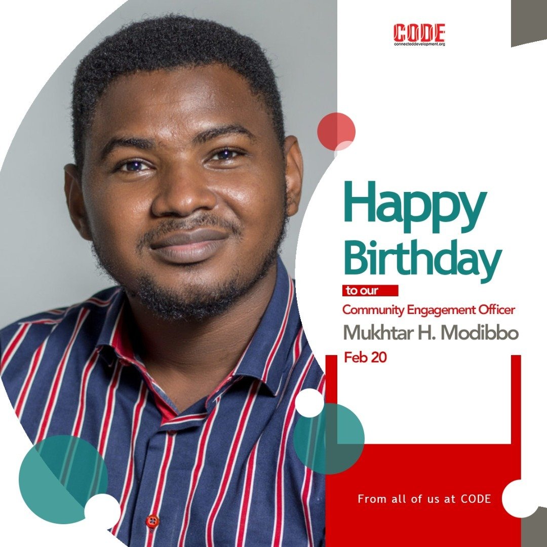 Connected_dev's tweet image. Happy Birthday to our Community Engagement Officer @HaliluMukhtar 
Your energy lights up any room. Keep preaching the truth of social accountability at the grassroots and beyond.
#CODErs #HumansOfCODE