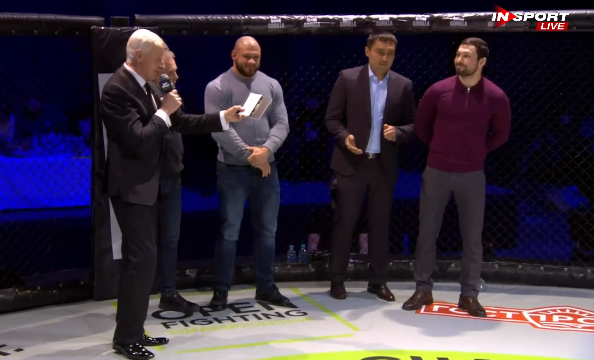 Grabaka_Hitman's tweet photo. Today's guests of honor, Shtyrkov and Vartanyan. #OFC2 https://t.co/EwTbnGOS77