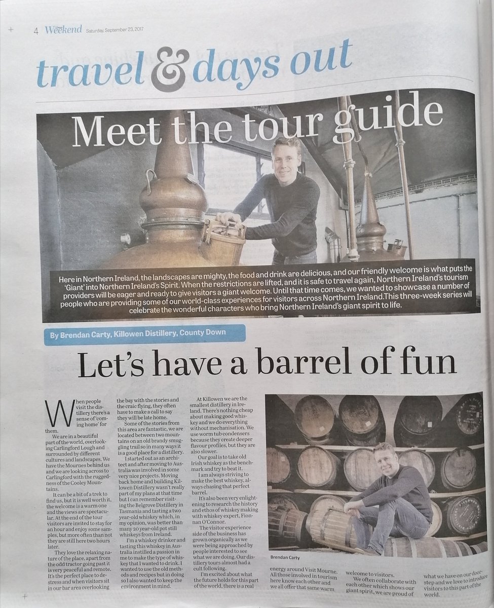 When the world opens up again, here's what you gota do:
#visitmourne <a href="/visitmourne/">Visit Mourne</a> 

'Visit Mourne' is Ireland's newest and best tourist destination. 

Killowen are delighted to play an integral part. 
<a href="/TourismIreland/">Tourism Ireland</a> 
<a href="/NITouristBoard/">Tourism NI</a> 
<a href="/visitmourne/">Visit Mourne</a>