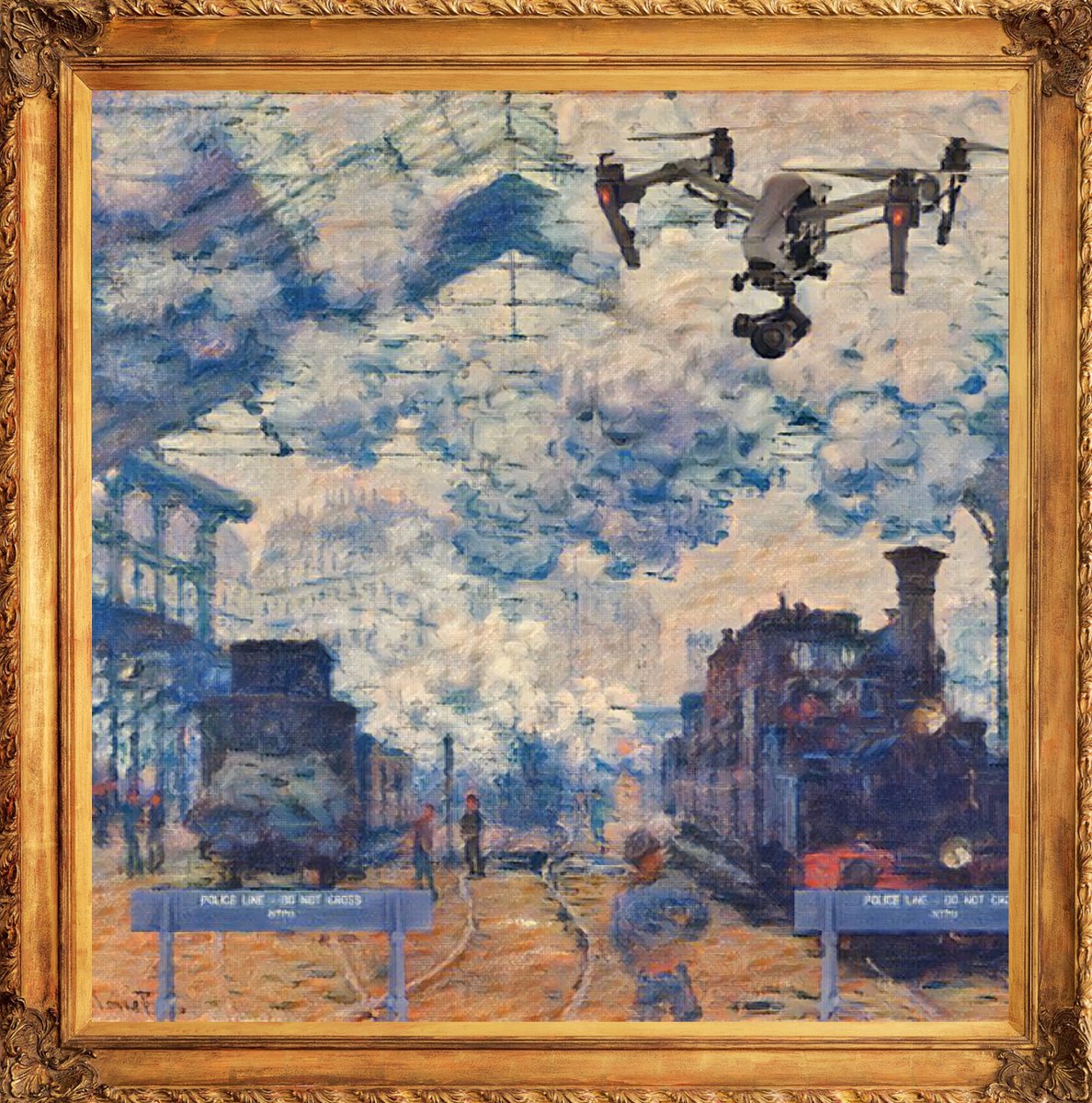 For the record, I think this is a great piece! And if it is a rug it was well executed. Bravo