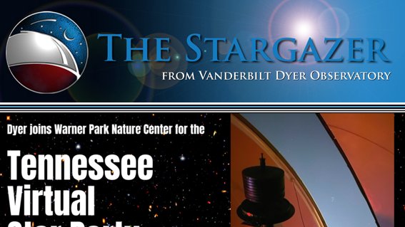 TONIGHT 6:30pm CT! We join a statewide *Star Party* and have a Sky Chart for you. 
View our newsletter: t.e2ma.net/share/inbound/…
Sign up to be on our list on our website. Link in bio.