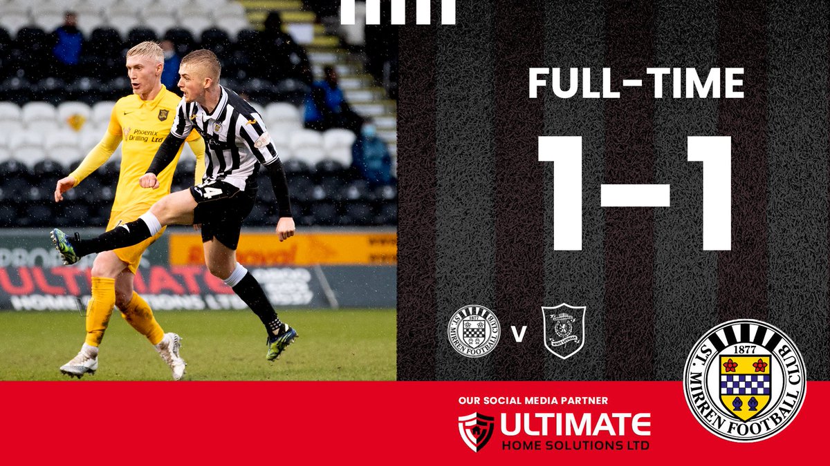 saintmirrenfc's tweet image. FULL-TIME: St Mirren 1-1 Livingston.

The sides can&apos;t be separated at the SMiSA Stadium.

#STMLIV | #BeInThatNumber