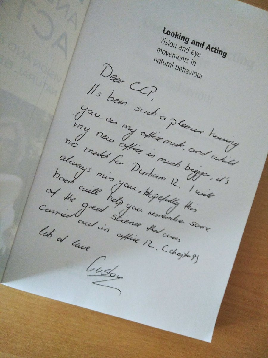 I inherited this book from a <a href="/DurhamPsych/">Durham Psychology</a> office clear out and just discovered it was a gift from Gustav to 'CCP'. I believe a lot of 'magic' must have happened in room 12 👀