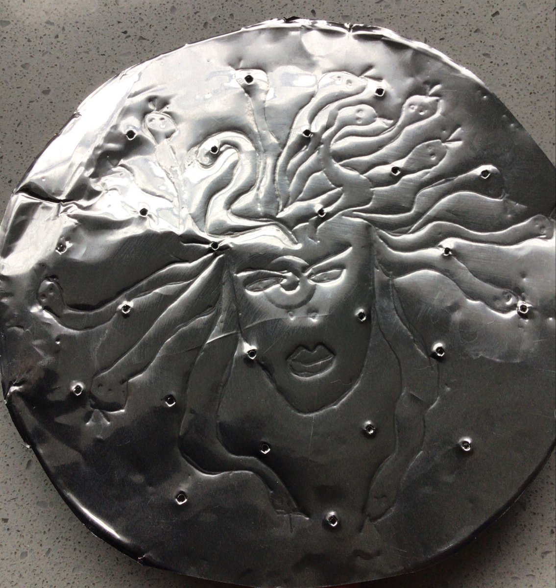 We may be at home, but the 1st form classics club has been busy creating aegises of their own! Here are some of their wonderful creations forged from pie tins.