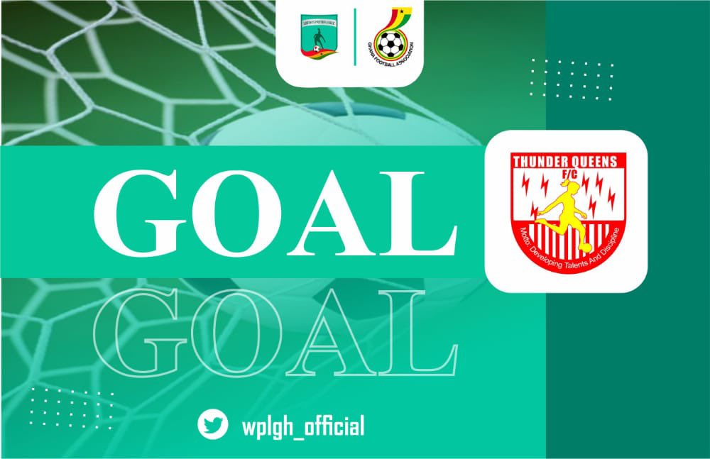 WPLGhana's tweet photo. Goal ๐ฅ
Vivian pulls one back for the visitors
@berry_ladies 3-1 @thunderqueensfc
Vivian Konadu Adjei 85โ
#regionalderby
#shedidthat #wplwk5 https://t.co/ivznnYBWje