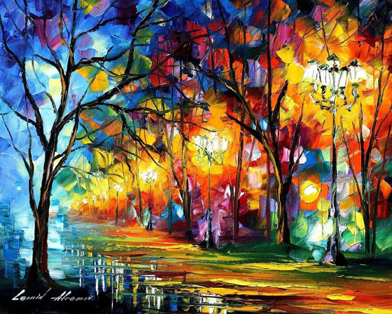 SammersDoc's tweet image. Mystical Alley — PALETTE KNIFE Oil Painting On Canvas By Leonid Afremov afremov.com/mystical-alley…