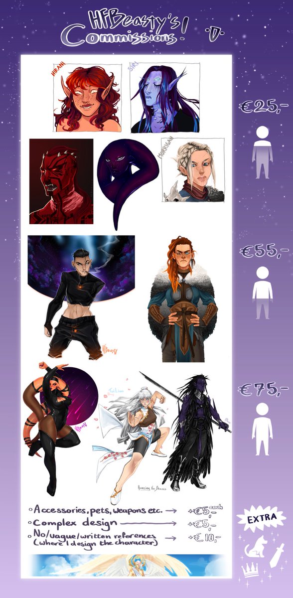 HfBeasty's tweet photo. ･* ☆ ｡･ﾟHfBeasty’s Commission Info! ･｡･ﾟ★ ･｡° ﾟ

For inquiries you can contact me through DM’s on either Twitter or Tumblr or send me an email via beasty.commissions@gmail.com https://t.co/SBD6b2CtDi
