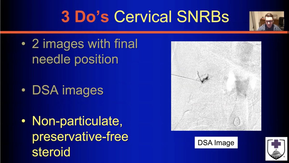 Matthew S. Parsons (@mattparsonsmd) on Twitter photo 3 Do's of Cervical SNRB's Justin Costello from
@WRBethesda <a href="/The_ASSR/">American Society of Spine Radiology (ASSR)</a> #ASSR21 3 Do's of Cervical SNRB's Justin Costello from
@WRBethesda <a href="/The_ASSR/">American Society of Spine Radiology (ASSR)</a> #ASSR21