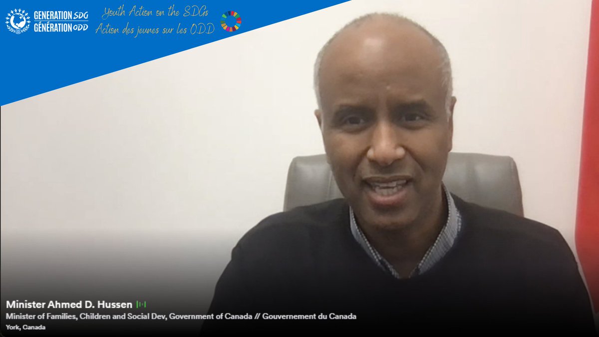 UNACanada's tweet photo. Honourable Minister Ahmed Hussen on the 2030 Agenda for Sustainable Development: "Everyone can contribute to moving the 2030 Agenda forward. [It] is a shared responsibility. It needs all hands on deck." #SDGSymposium #GenerationSDG #SympsiumdesODD #GénérationODD https://t.co/vnA5Up5hZH