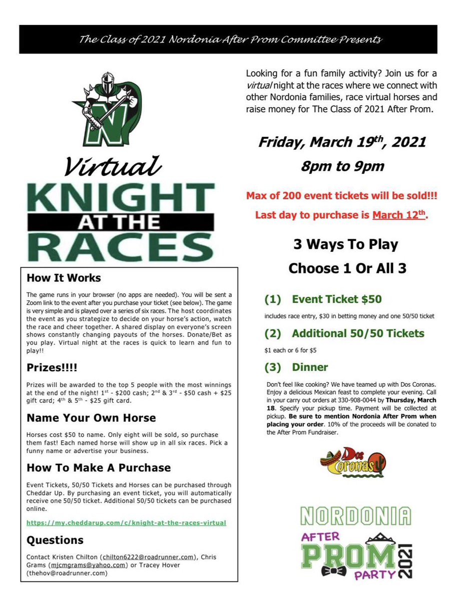 Here’s another way to support the After Prom Committee!!