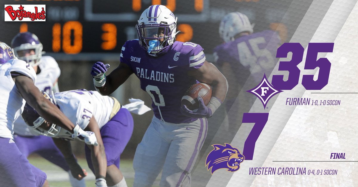 PaladinFootball's tweet photo. Dins Win! https://t.co/oESChUov4C