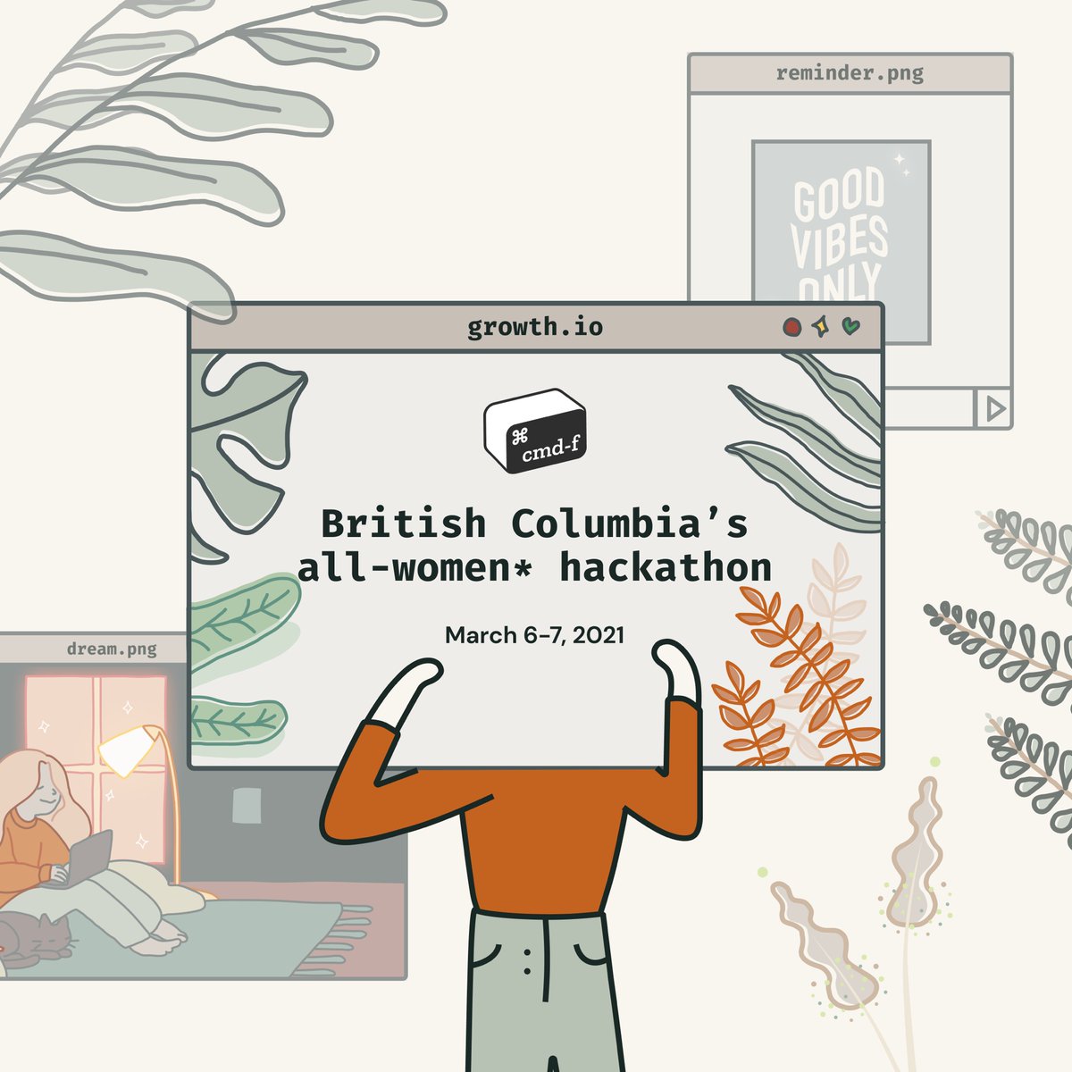 nwplusubc's tweet photo. 🌿 Learn more and register now at: https://t.co/iJqJgt3a9d 

nwPlus presents our final hackathon of the school year, cmd-f 2021: British Columbia's largest 24-hour all-women* hackathon! This year, cmd-f revolves around continuous learning, personal growth, and wellness. 🌱 https://t.co/FOFrRsGoJf
