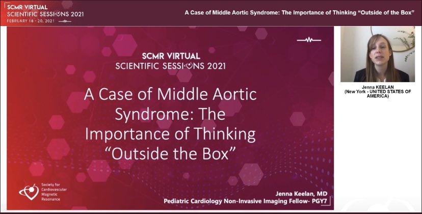 Excited that our senior fellow Dr Keelan spoke today at the @SCMRorg meeting today! Congratulations Dr. Keelan! @MountSinaiPeds @MountSinaiCHC @RobertHPass @Kfarooqi