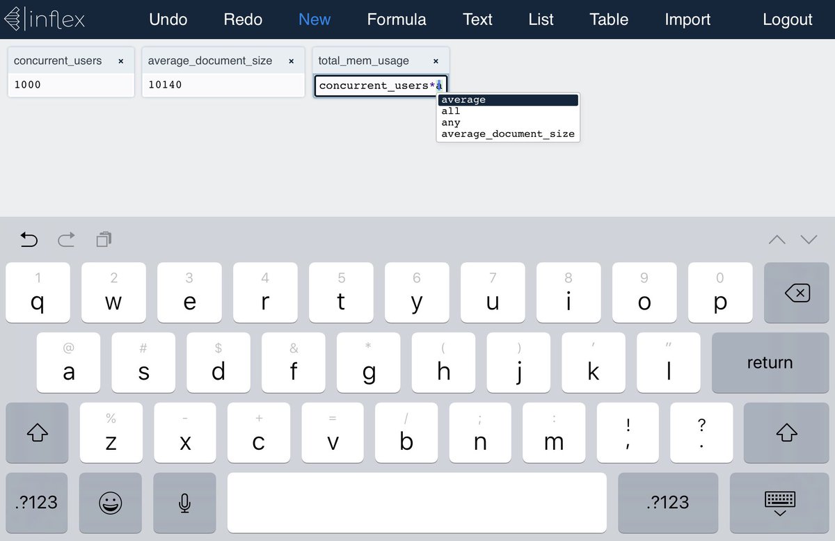 We’ve now got autocomplete for other cells and built-in functions. 👀