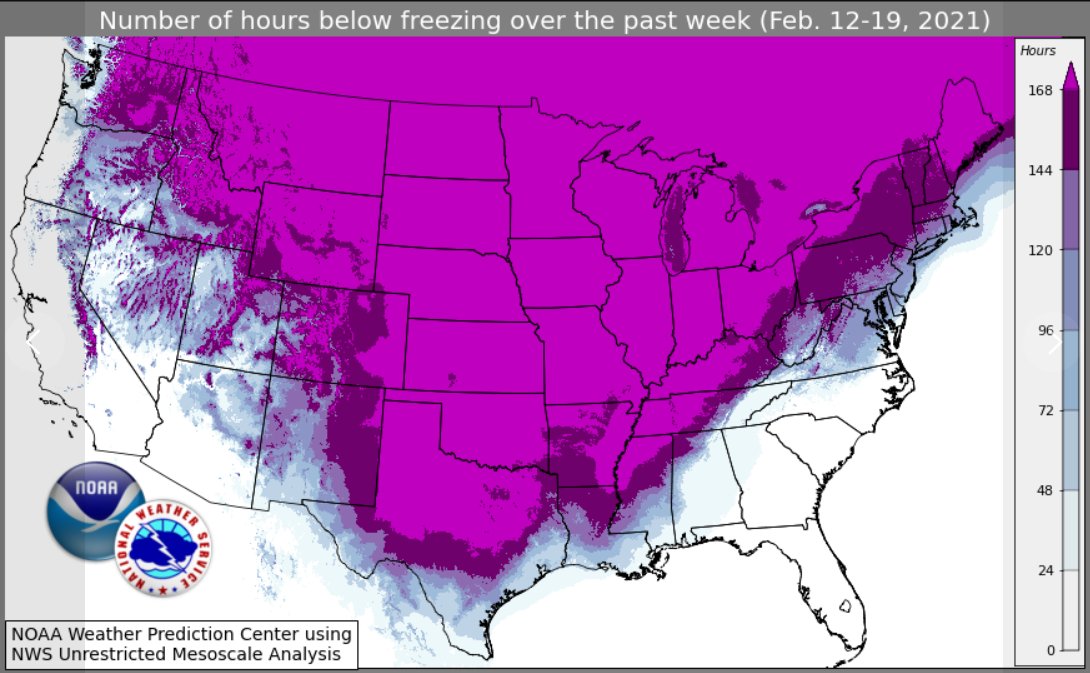 NWSBlacksburg's tweet photo. February has brought some brutal winter weather to much of the U.S. this year.  Check out some of the cold, snowy details! https://t.co/A0QnhUqVbs