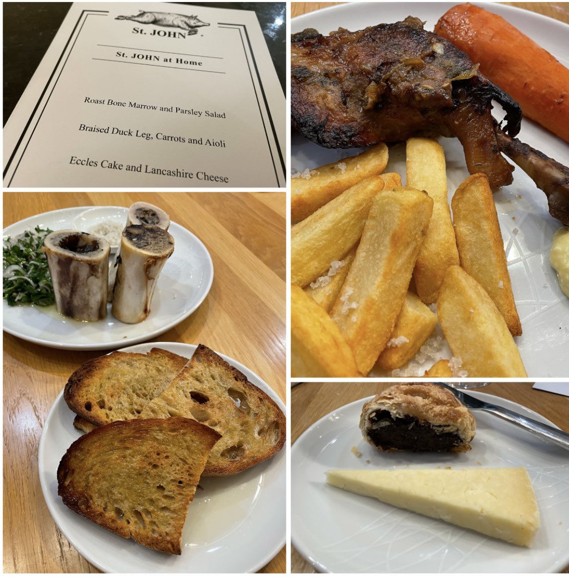 davidjrichards's tweet photo. Goodness me... The most epic meal at home. Truly wonderful! Had to add a few chips to the duck though! @thedishpatch @SJRestaurant @Mr_St_JOHN https://t.co/MqNT7ckaus