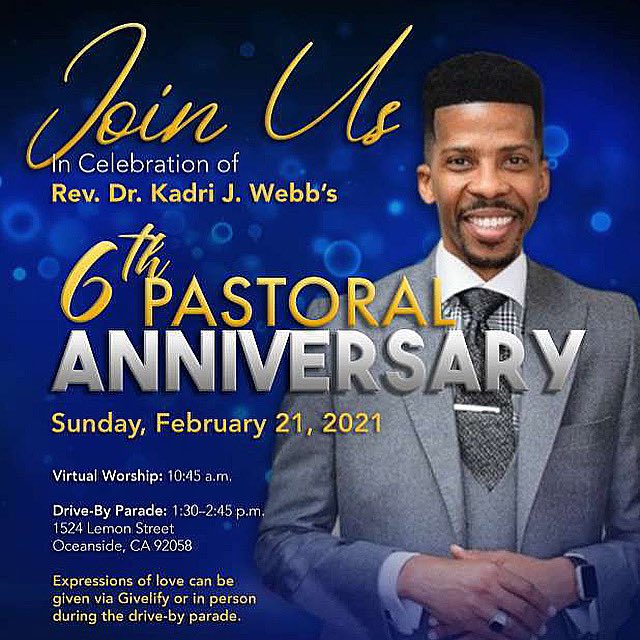 🚨🚨 Join the St. John family online TOMORROW as we honor our Pastor for 6 YEARS of leadership to our ministry! You can worship with us on FB Live or YouTube! Then after worship, we’ll host a drive by parade! Tag a friend! ❤️