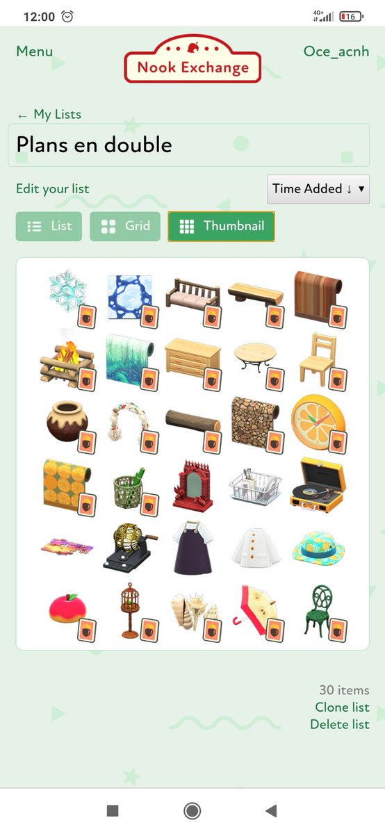 Oce_acnh's tweet photo. Bonjour , voici la liste des plans et quelques objets en double à donner/échanger ! 😉  #acnh #AnimalCrossingNewHorizons #acnhentraide https://t.co/Zn6arvtqaa