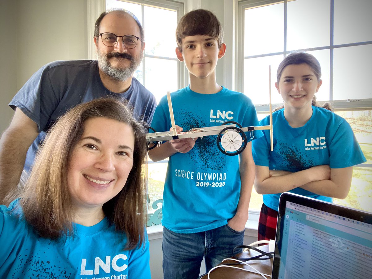 amycraw's tweet photo. Science Olympiad Regionals Covid-style! #LNC #LNCharter #LNCSO #NCSO https://t.co/ekbCk1DIMP