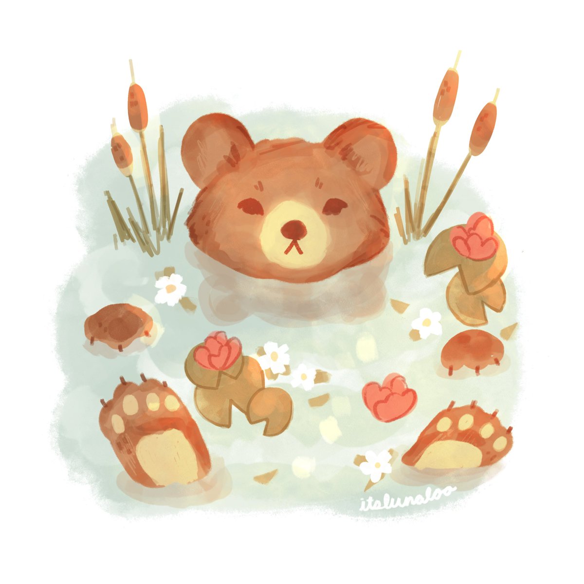 hellolunaloo's tweet photo. Joining in on this river bear trend cause how could I not? 🥺🐻❤️ https://t.co/mC4GijLGuf