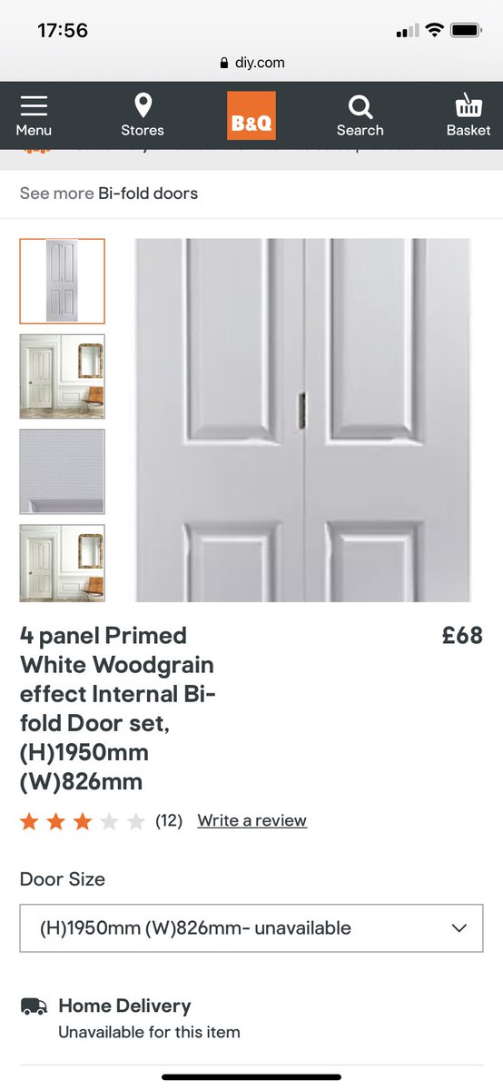 MissChloeD18's tweet image. @BandQ hi there. I was just wondering if this bi-folding door in this size is likely to come back into stock? Desperate for one! Thank you :) #smallkitchenproblems