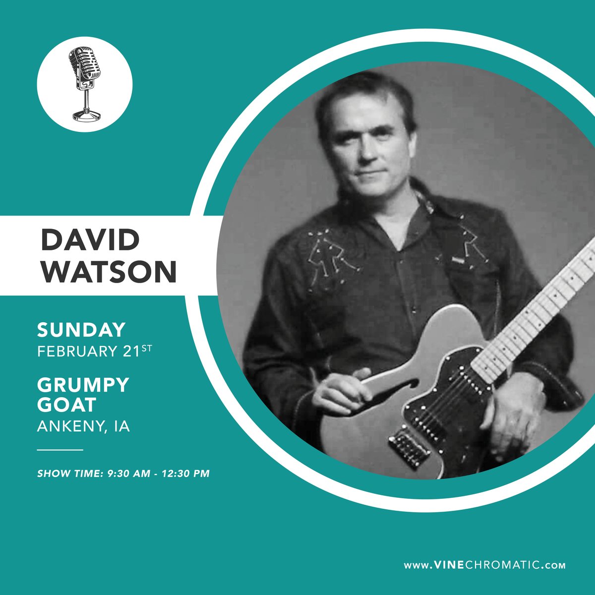 vinylchromatic's tweet image. 🎤  David Watson
📍  Grumpy Goat Tavern (Ankeny, IA)
⏰  9:30 AM - 12:30 AM
📅  Sunday, February 21

#vinechromatic #grumpygoattavern #davidwatson