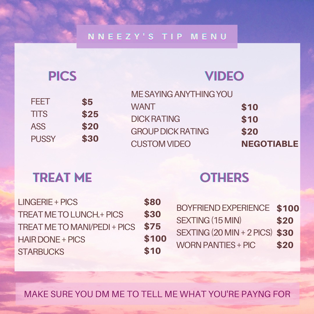 Onlyfans tip menu