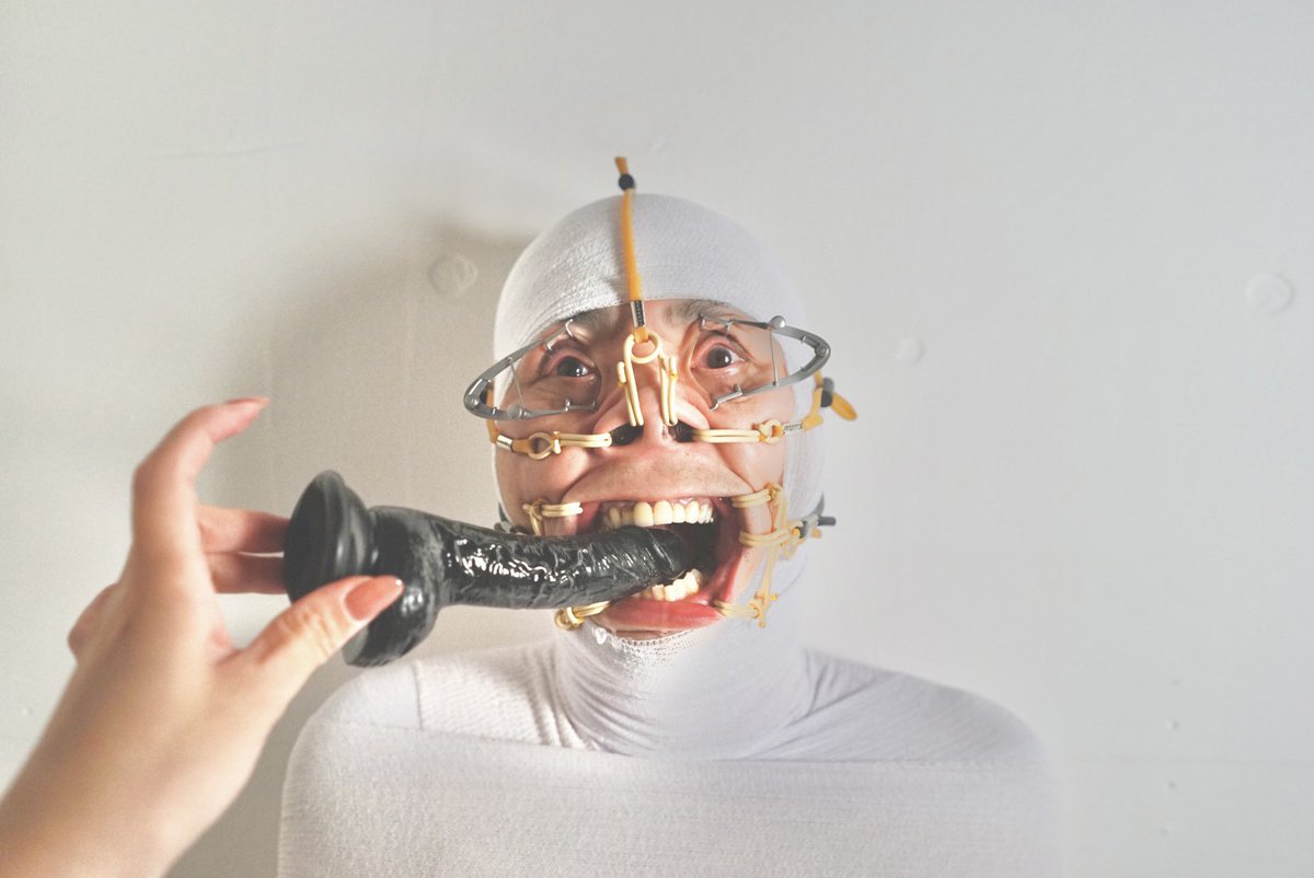 There are many ways to bind you. To take away your senses. Make you helpless. Gauze bondage, an homage to Romain Sloconbe.