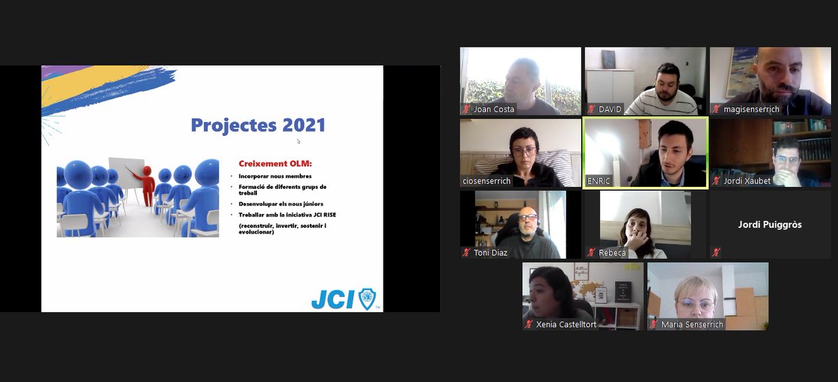 jcigualada's tweet photo. 👉 Avui la @jcigualada hem celebrat l'assemblea de traspàs, on s'ha fet balanç de l'any anterior i s'ha presentat i votat la nova junta per aquest any 2021, presidida per l'Enric Grima. Molta sort i encerts! https://t.co/7K2UtipkH0