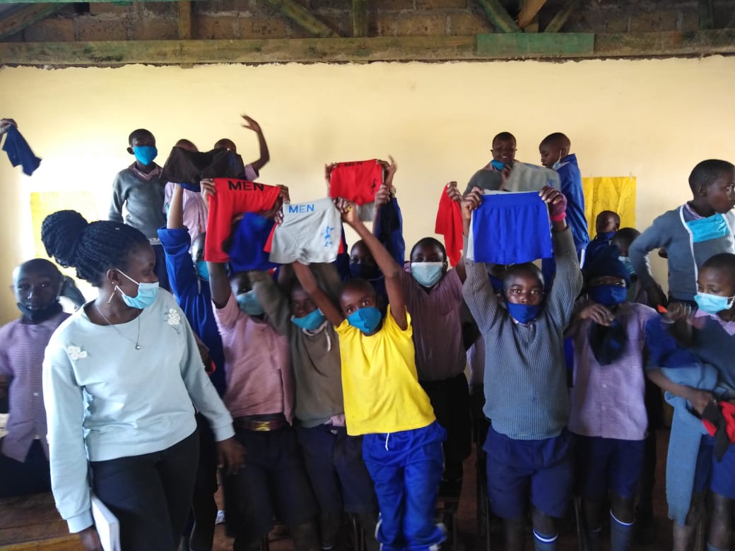 100_AgainstRape's tweet photo. Our first community project was a success. Stop sexual violence with one pad and one underwear. Thank you for the contributions . https://t.co/xlroA4bwk0