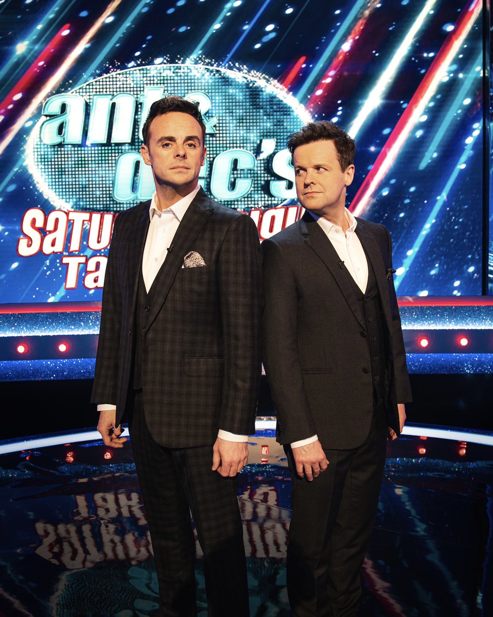 antanddec's tweet photo. We’re suited and booted! Who’s ready for your first @itvtakeaway of the year? 🎉

P.S. here’s a little throwback for the OG fans 📺 https://t.co/SrE5nhDnBp