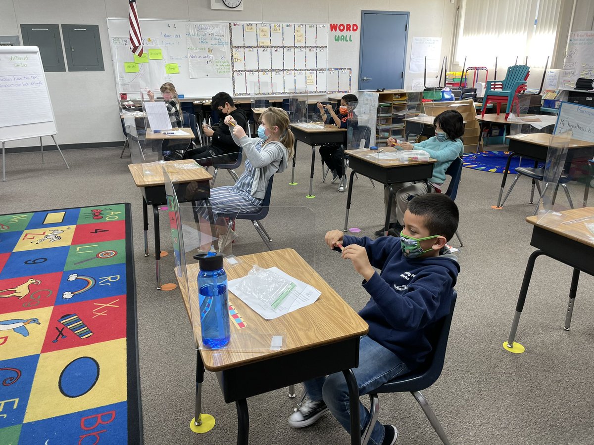 Rocky Hill 2nd graders learning about measurement in math. Students were estimating and measuring the actual length of a gummy worm! 🐛📏 They are pictured here stretching the gummy worm before measuring it again. They had fun learning!! 😃#ExeterEmpowers #rhhawks