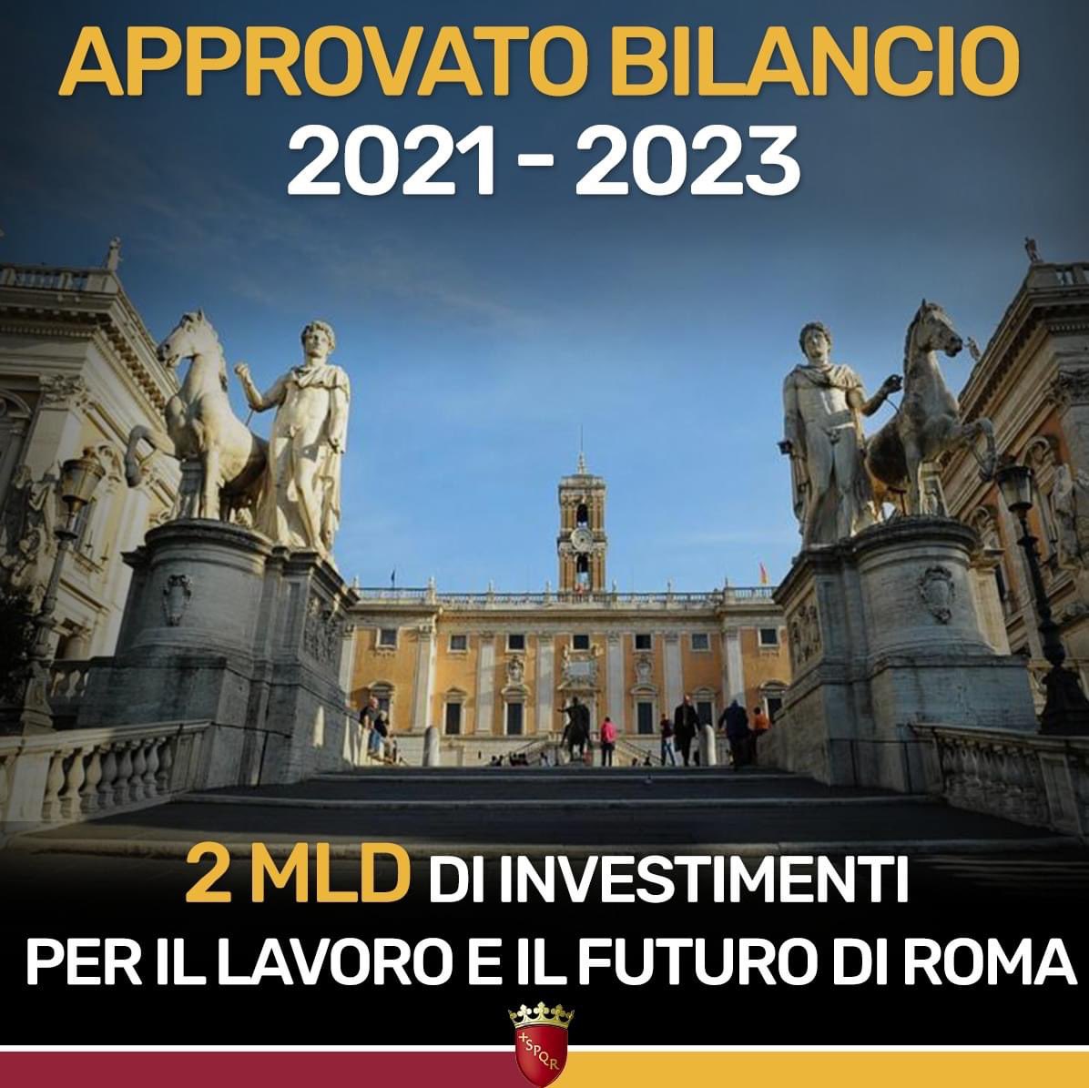 virginiaraggi's tweet photo. Creare posti di lavoro, uscire dall’emergenza Covid e investire sul futuro della città. Sono gli obiettivi che ispirano il Bilancio 2021-2023 di Roma Capitale, approvato dall’Assemblea Capitolina: https://t.co/S2gVqt7yq8 https://t.co/6roz7Oar0y