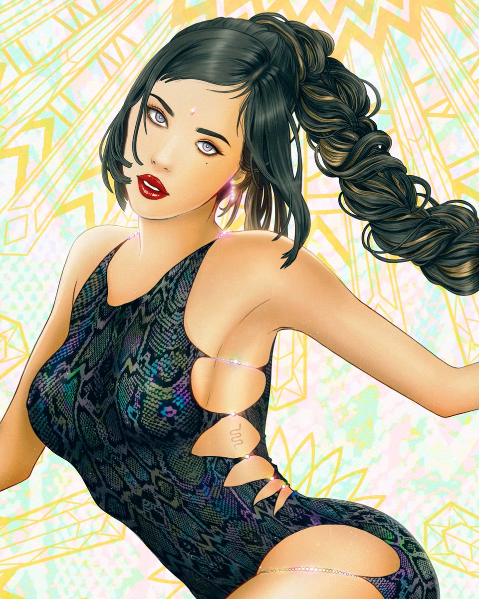 ruian_ame's tweet photo. HyunA - I'm Not Cool 🐍

So I did this fanart to support this amazing woman we just happen to call "queen" 💛

#HyunA #HYUNA_IMNOTCOOL #kpopfanart #ImNotCool #HyunAGoodGirl #GOODGIRL #CherriesForHyuna #현아 #kpopdrawing #digitaldrawing #NewArtist #pnation #AingStreamingParty https://t.co/p1nubr6sCK
