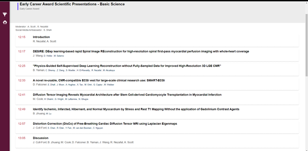 SCMR3Dplus (@scmr3d) on Twitter photo Please join for Early career award scientific session basic sciences #SCMR2021 <a href="/SCMRorg/">Society for Cardiovascular Magnetic Resonance</a>; future is #whycmr Please join for Early career award scientific session basic sciences #SCMR2021 <a href="/SCMRorg/">Society for Cardiovascular Magnetic Resonance</a>; future is #whycmr