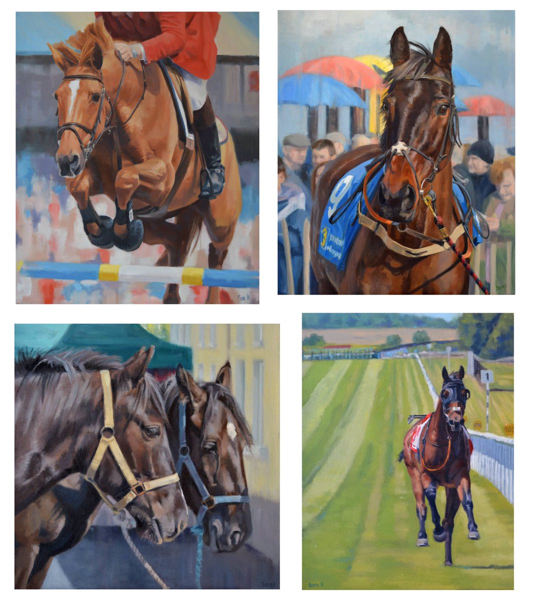 Sara Hodson, full member of the @societyofequestrianartists, living and working in West Cork, Ireland. @sarahodsonartist on Instagram and Facebook. #fineart #equineart #horseart #irishhorses #thoroughbred #horseracing #westcork #irishart #equineartist #horse #irishcobs