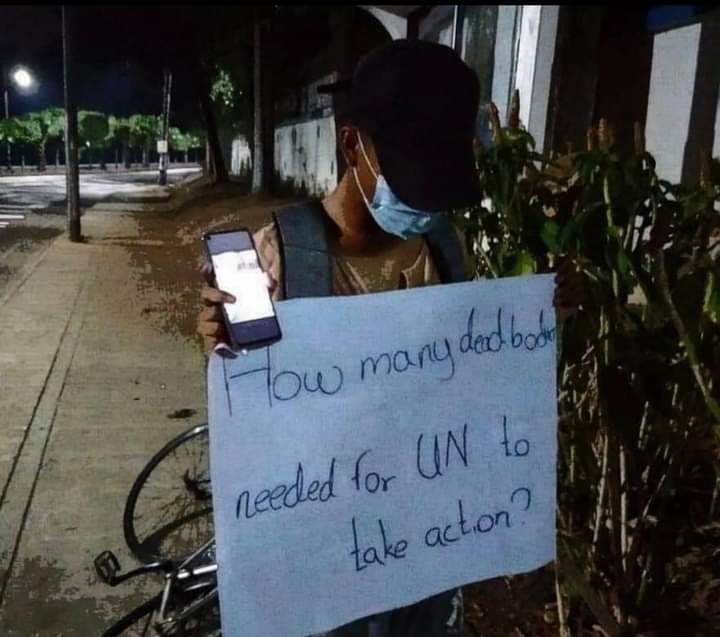 GueGue66431730's tweet photo. How many dead bodies needed 

for UN to take action?!?!😢😔 https://t.co/E0gp268r1S