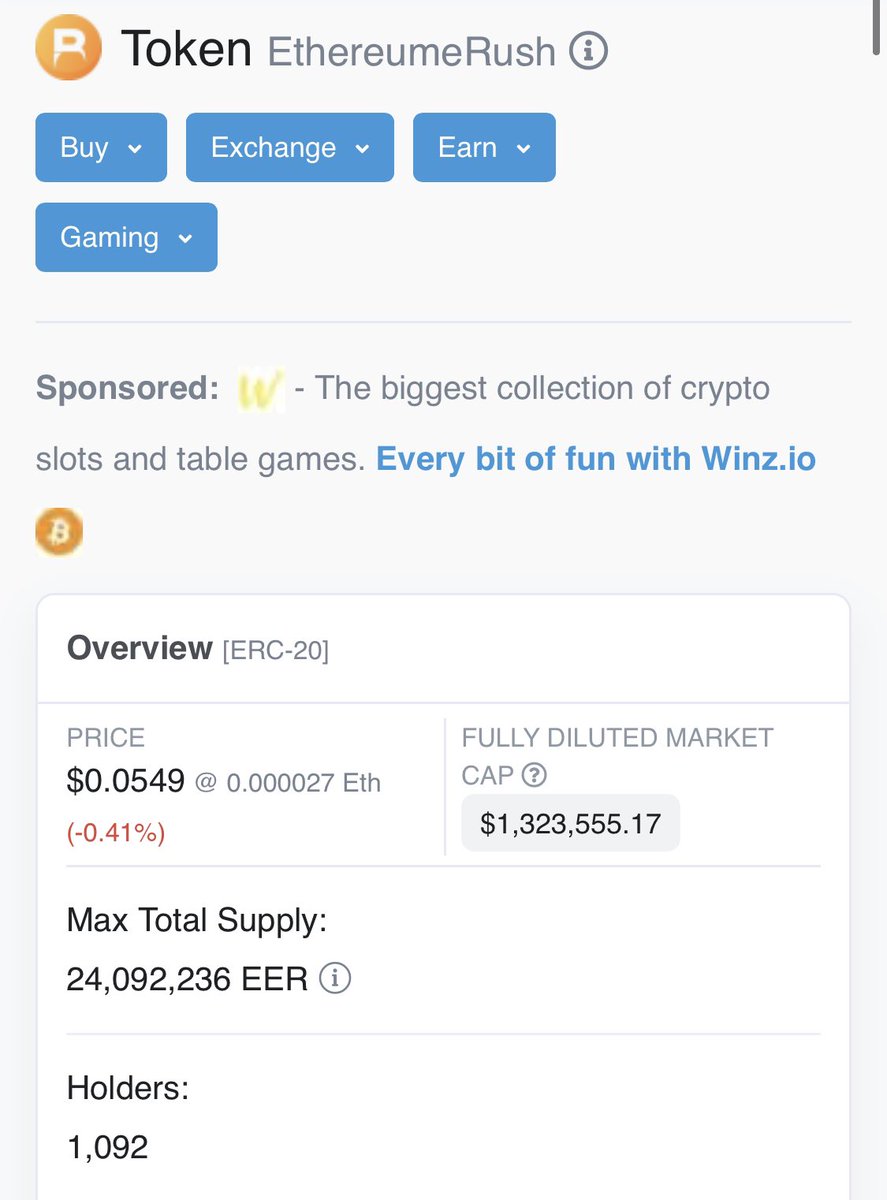 EthereumRush's tweet photo. Erush market cap over 1 million dollars again!? Our new farming contracts available asap. https://t.co/hbmkk8kqRG